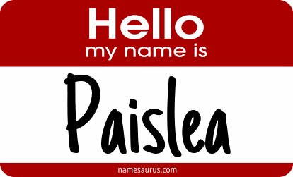Hello my name is Paislea png download
