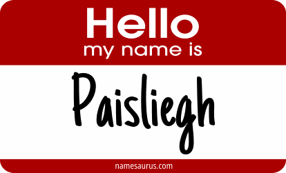 Hello my name is Paisliegh png download