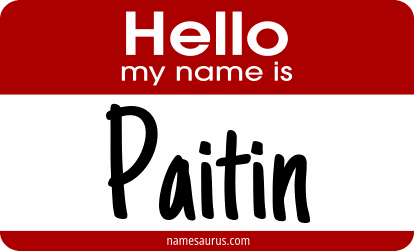 Hello my name is Paitin png download