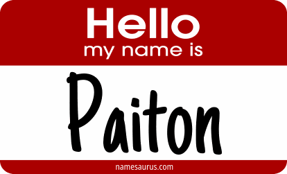 Hello my name is Paiton png download