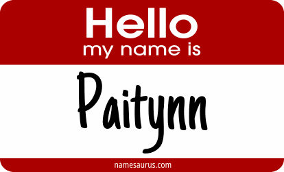 Hello my name is Paitynn png download