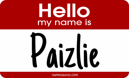 Hello my name is Paizlie png download