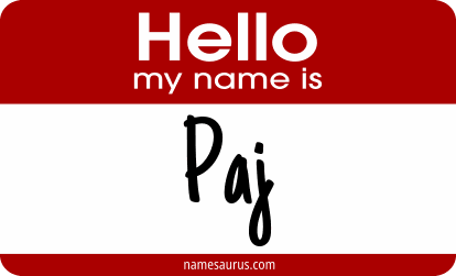 Hello my name is Paj png download