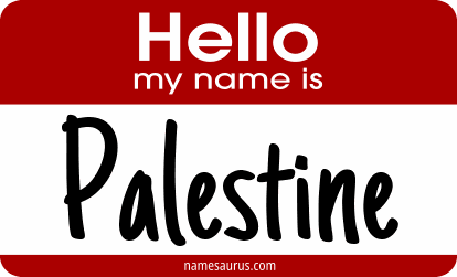 Hello my name is Palestine png download