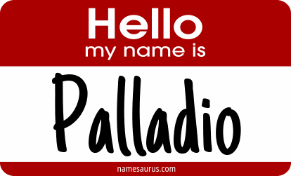 Hello my name is Palladio png download