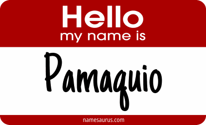 Hello my name is Pamaquio png download