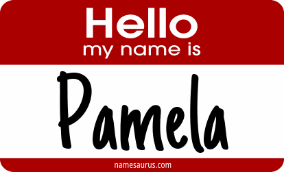 Hello my name is Pamela png download