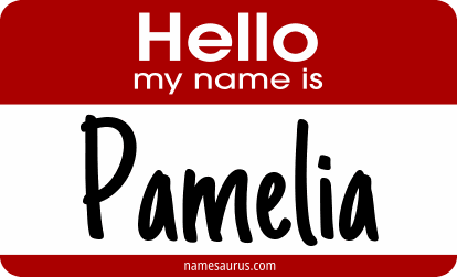 Hello my name is Pamelia png download
