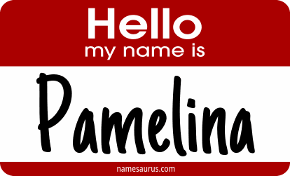 Hello my name is Pamelina png download