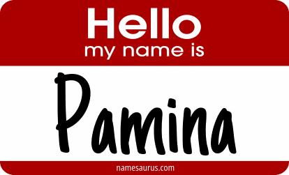 Hello my name is Pamina png download