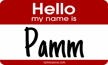 Hello my name is Pamm png download