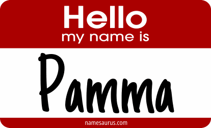 Hello my name is Pamma png download