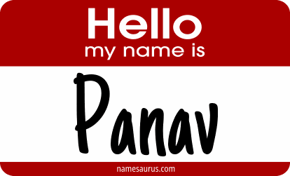 Hello my name is Panav png download