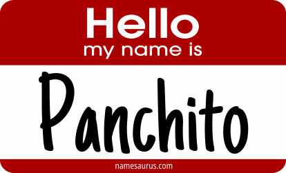 Hello my name is Panchito png download