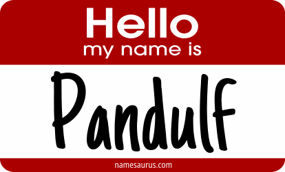 Hello my name is Pandulf png download