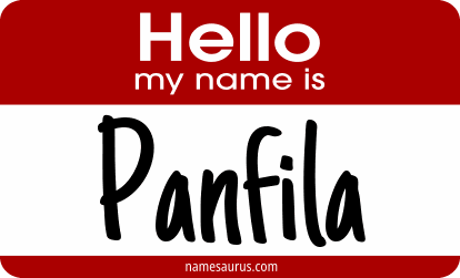 Hello my name is Panfila png download