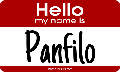 Hello my name is Panfilo png download