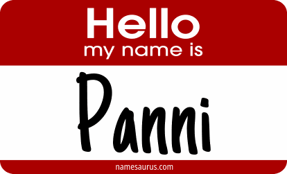 Hello my name is Panni png download