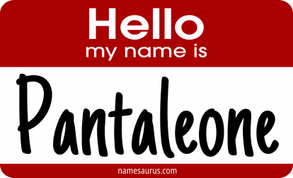 Hello my name is Pantaleone png download
