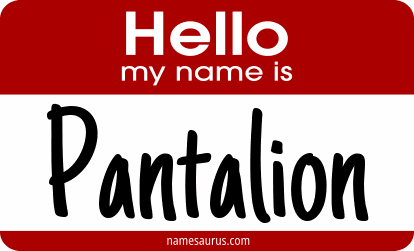 Hello my name is Pantalion png download