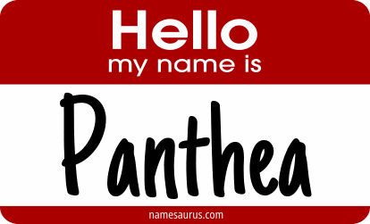 Hello my name is Panthea png download