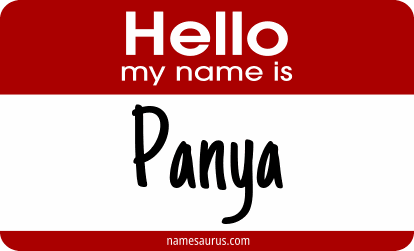 Hello my name is Panya png download