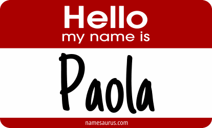 Hello my name is Paola png download