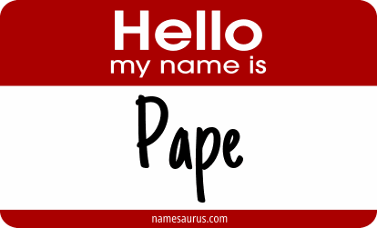 Hello my name is Pape png download