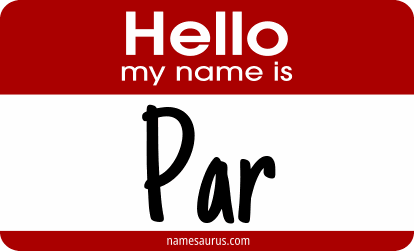 Hello my name is Par png download