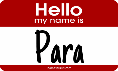 Hello my name is Para png download