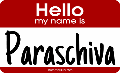 Hello my name is Paraschiva png download