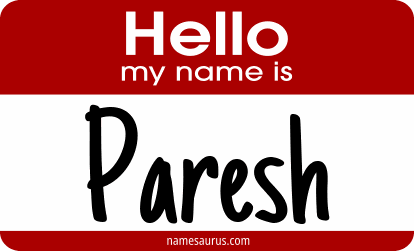 Hello my name is Paresh png download