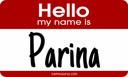 Hello my name is Parina png download