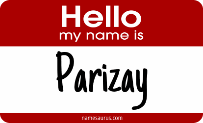 Hello my name is Parizay png download