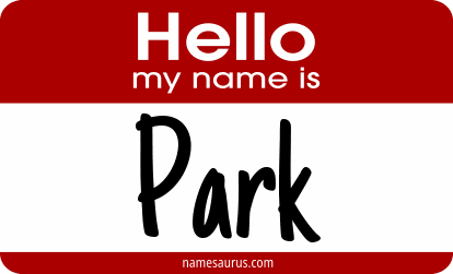 Hello my name is Park png download