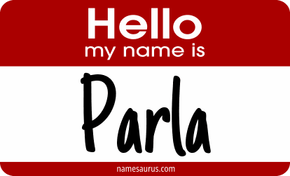 Hello my name is Parla png download