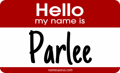 Hello my name is Parlee png download