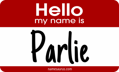 Hello my name is Parlie png download