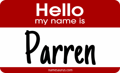 Hello my name is Parren png download