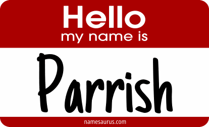 Hello my name is Parrish png download