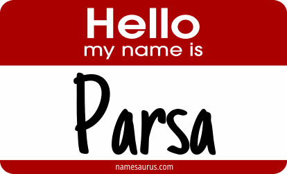 Hello my name is Parsa png download
