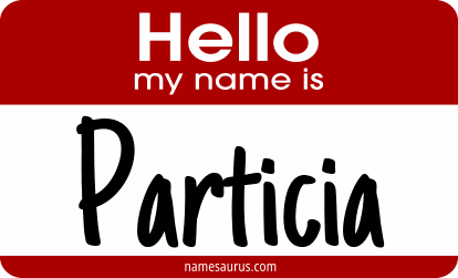 Hello my name is Particia png download