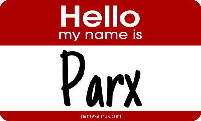 Hello my name is Parx png download
