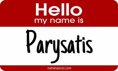 Hello my name is Parysatis png download