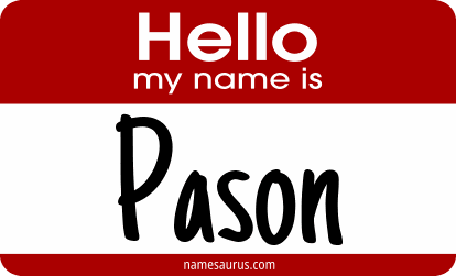 Hello my name is Pason png download