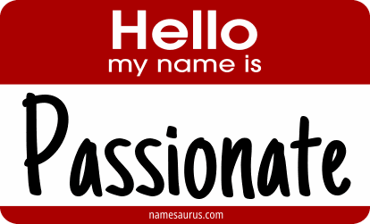 Hello my name is Passionate png download