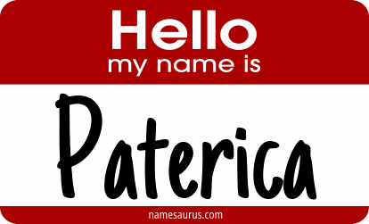 Hello my name is Paterica png download