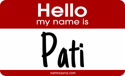 Hello my name is Pati png download