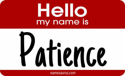 Hello my name is Patience png download
