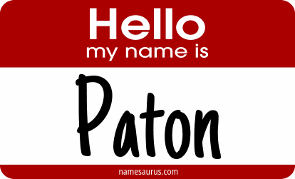 Hello my name is Paton png download